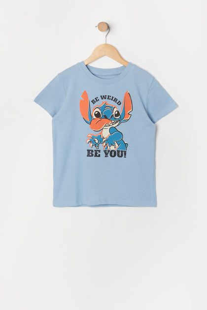 T-shirt à imprimé Be Weird Stitch pour fille