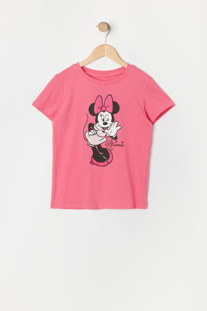 T-shirt à imprimé Minnie Mouse pour fille