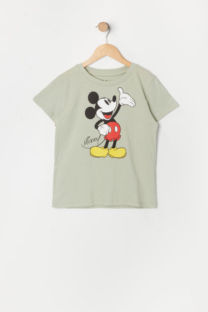 T-shirt à imprimé Mickey Mouse pour fille