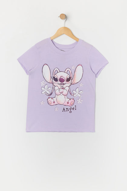T-shirt à imprimé Angel pour fille