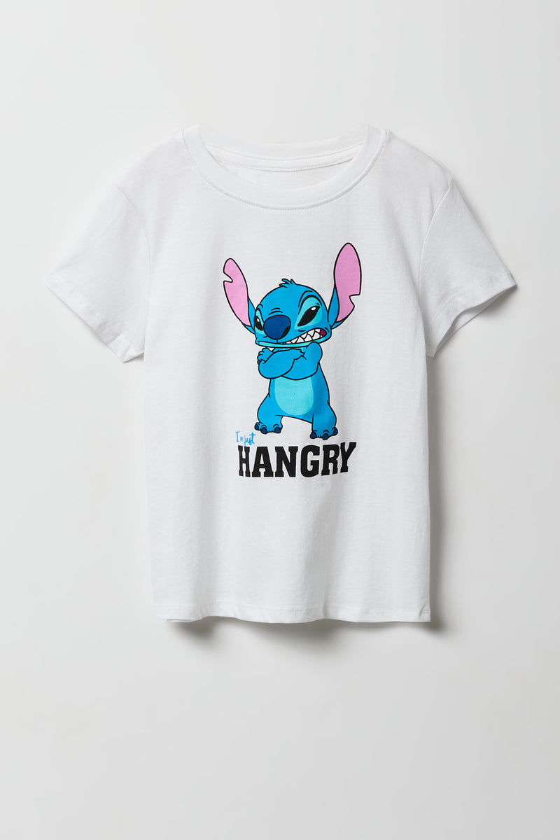 T-shirt à imprimé Hangry Stitch pour filles