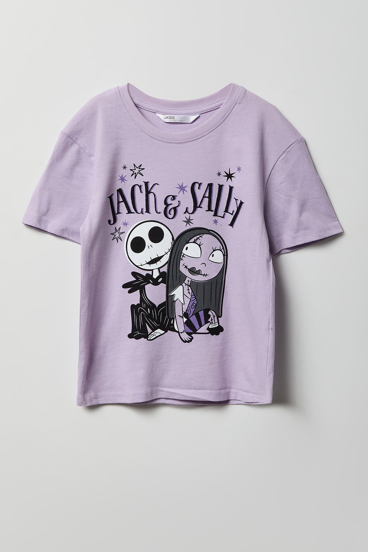 Girls The Nightmare Before Christmas Graphic T-Shirt - Lilac
