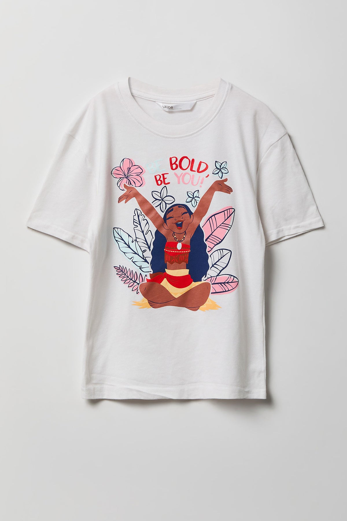 Girls Moana Graphic T-Shirt - White