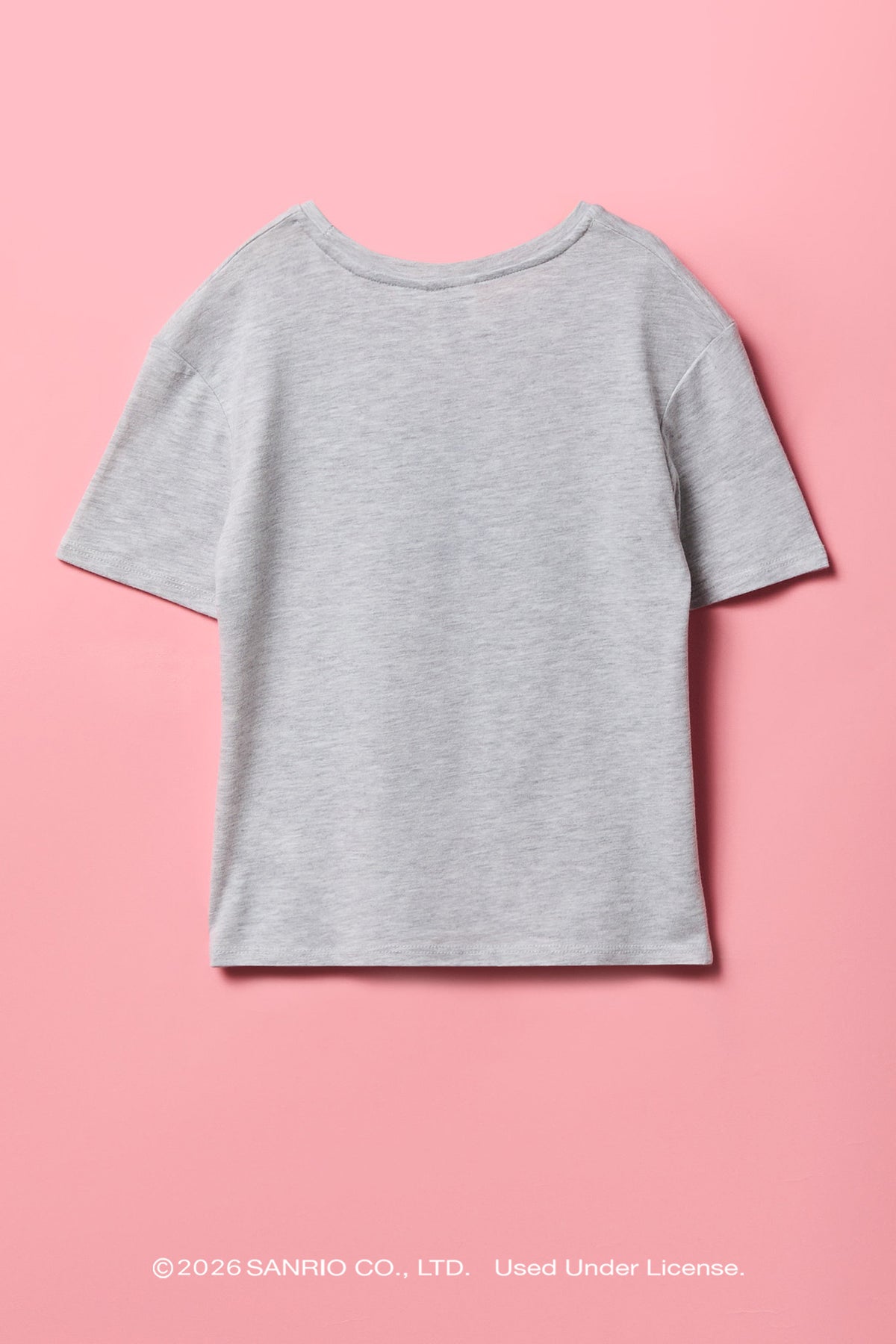 Alt View 2. Kuromi™ Girls Graffiti Graphic T-Shirt - Heather Grey