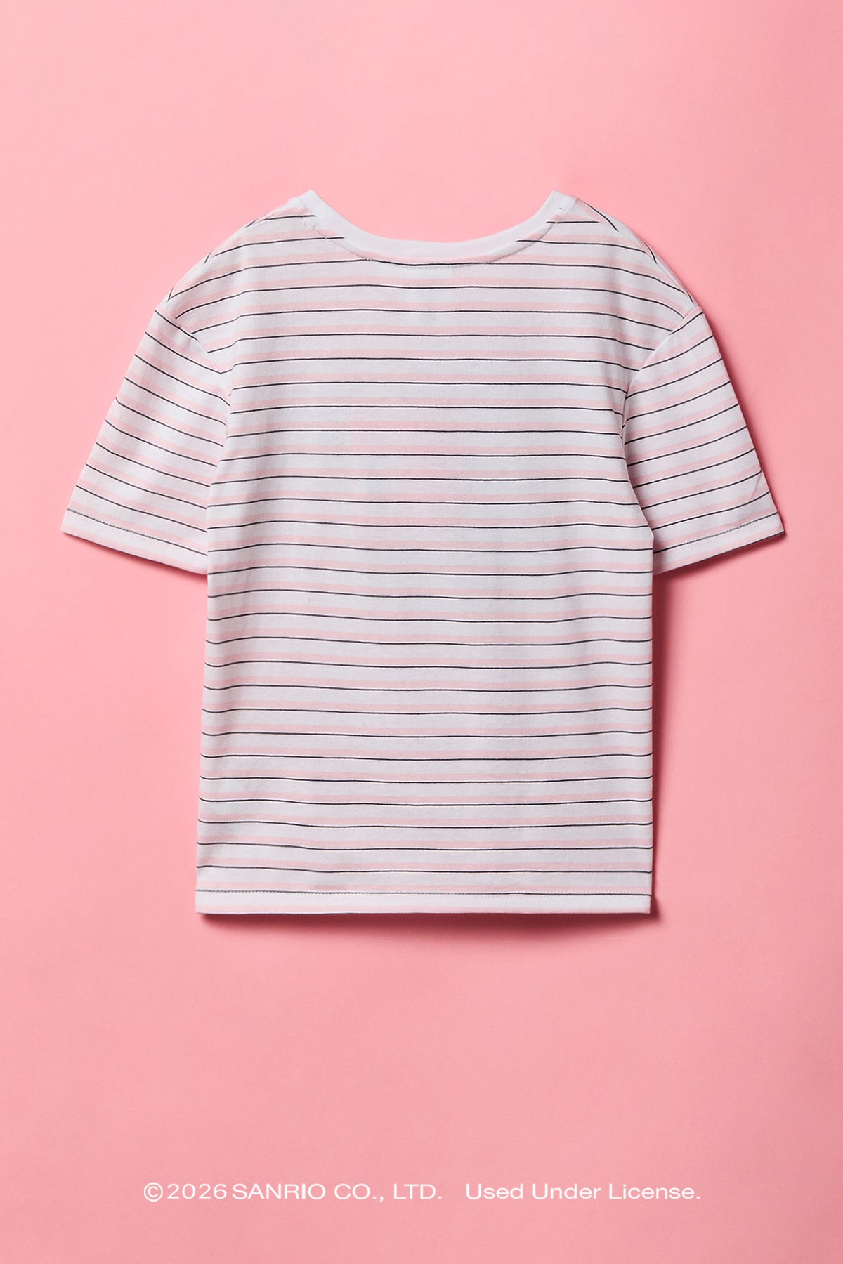 Vue alternative 2. T-shirt rayé à imprimé My Melody™ pour fille