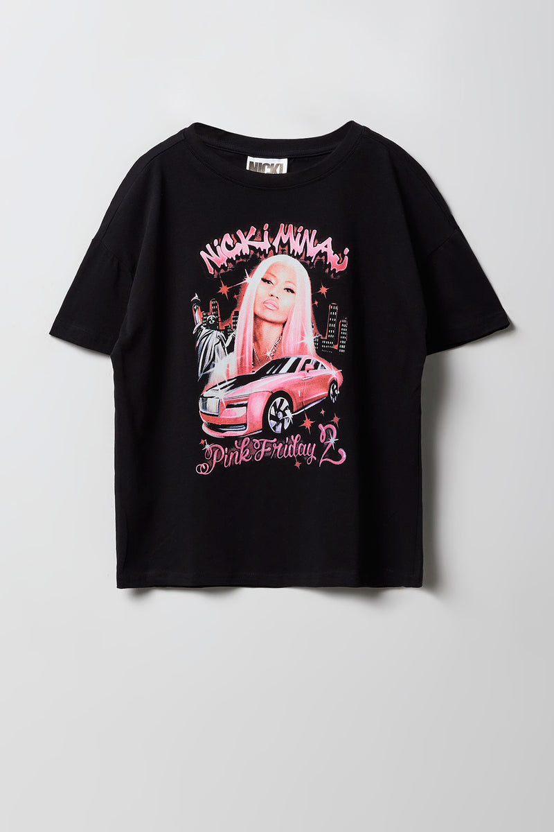Girls Nicki Minaj Graphic Oversized T-Shirt