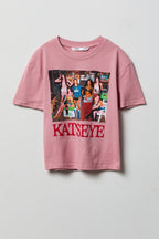 T-shirt à imprimé Katseye pour fille