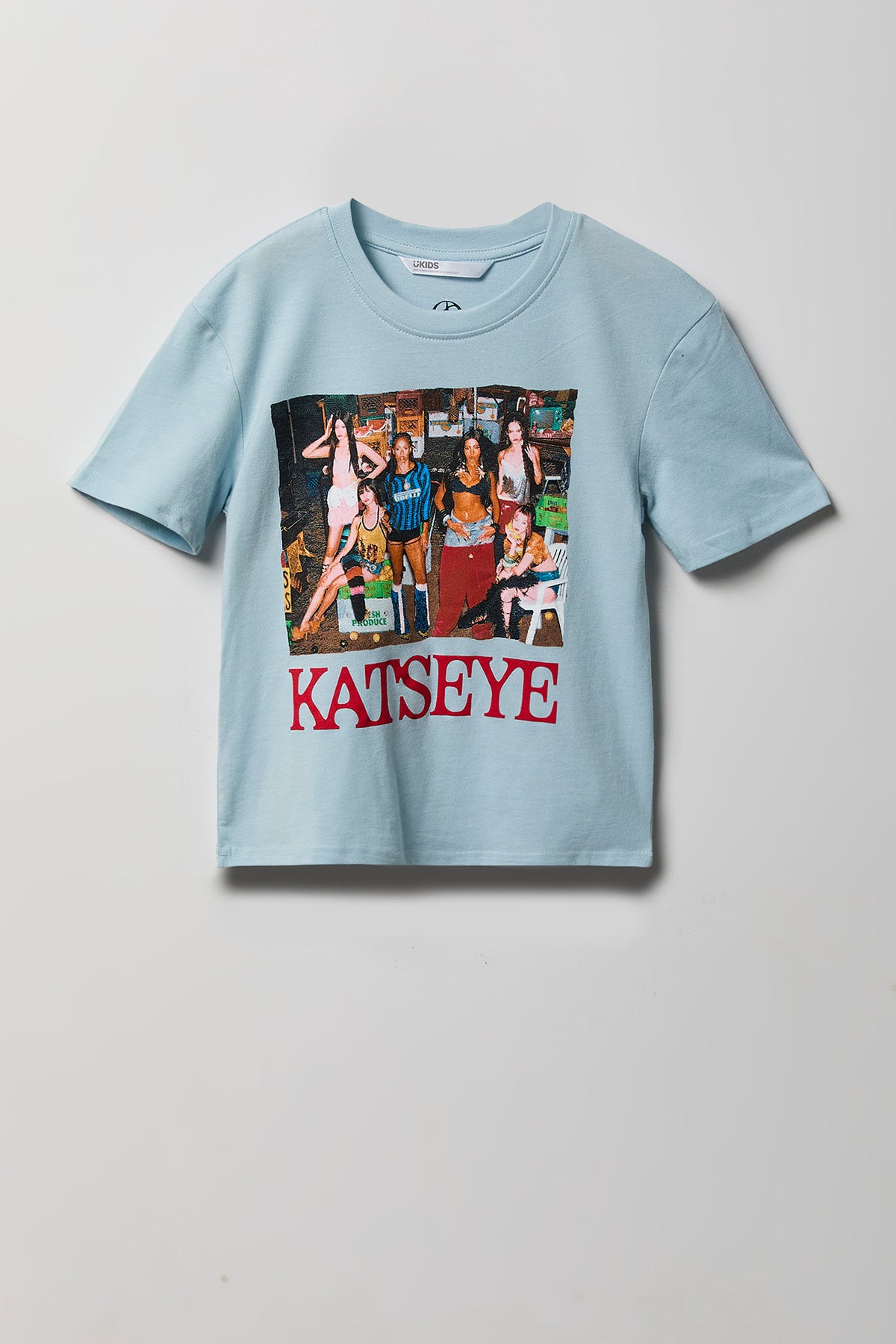Girls Katseye Graphic T-Shirt - Baby Blue
