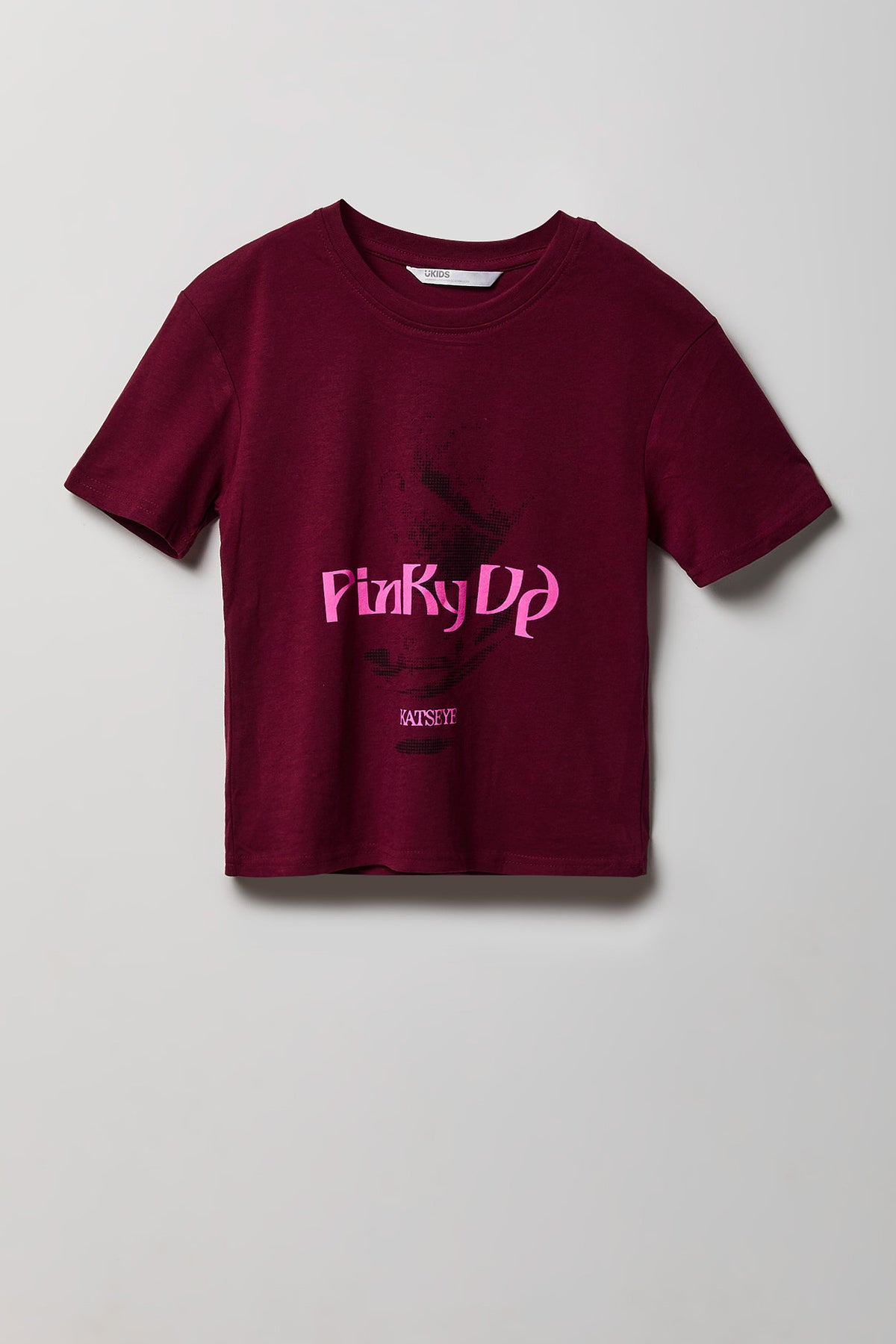 Girls Katseye Graphic T-Shirt - Burgundy