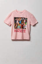T-shirt à imprimé Katseye pour fille