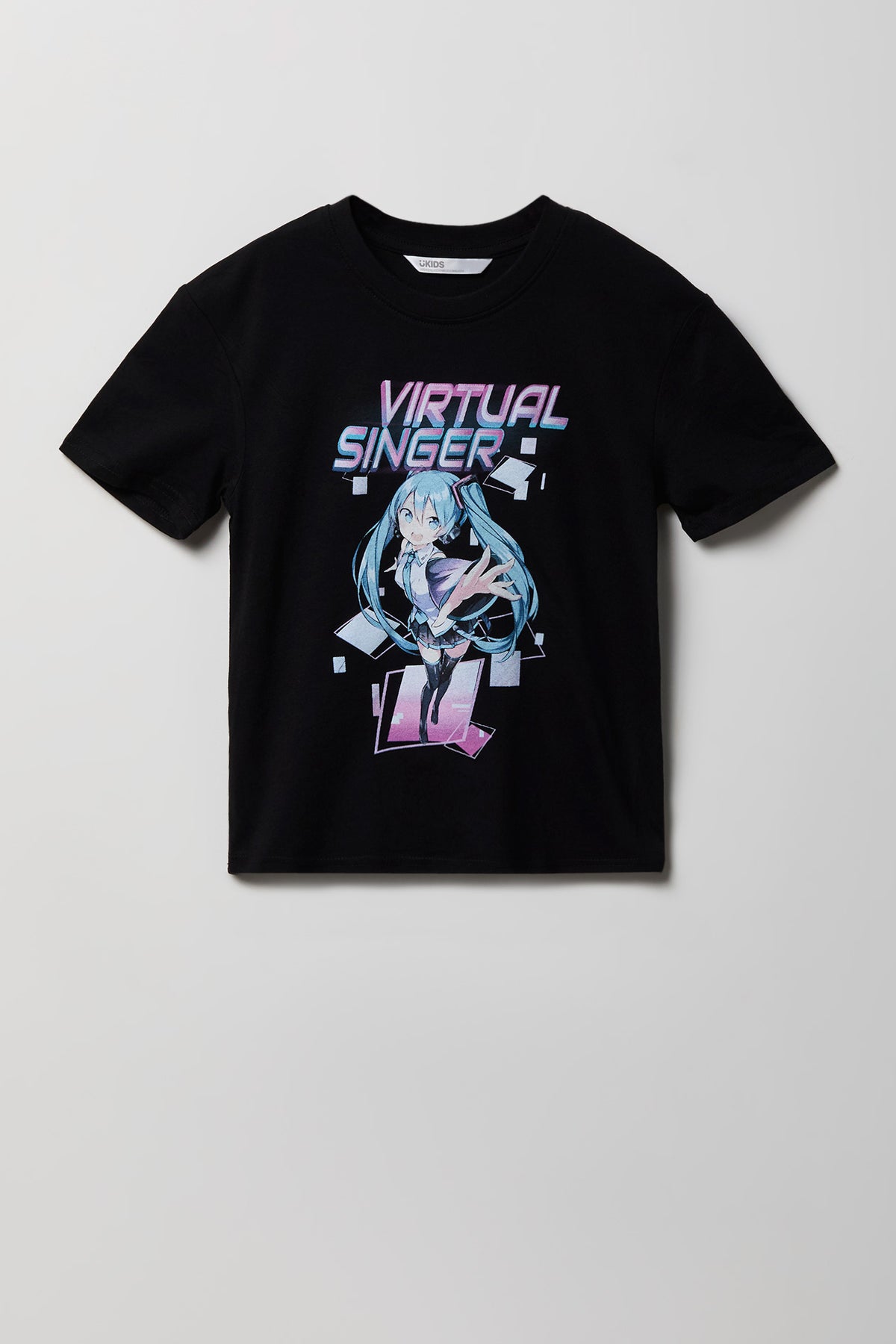 T-shirt à imprimé Virtual Singer pour fille
