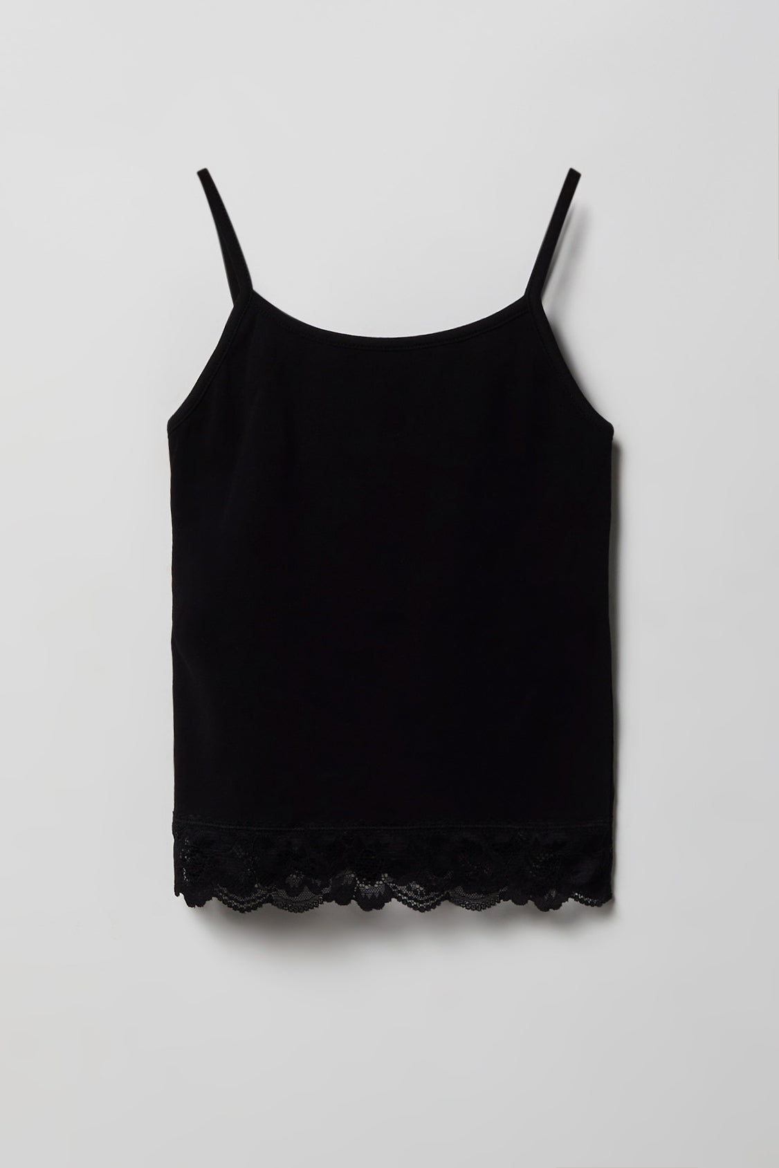 Girls Lace Cami - Black