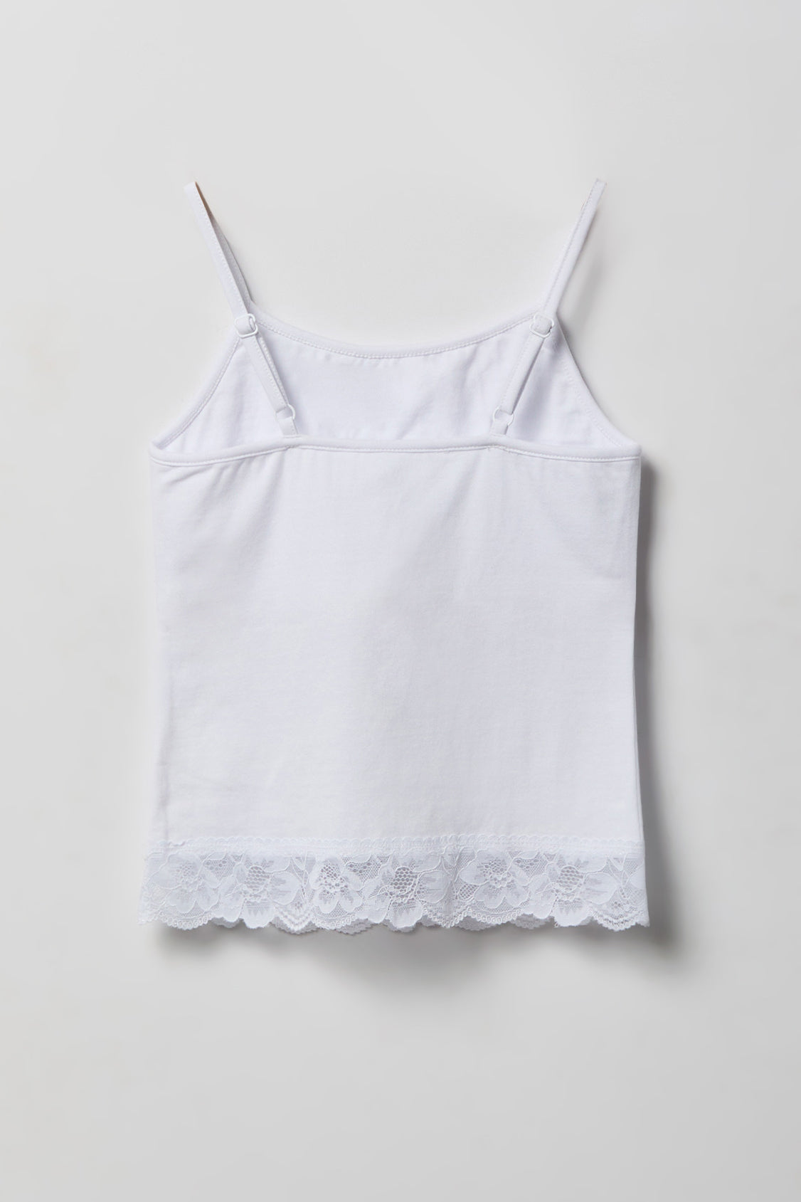 Alt View 2. Girls Lace Cami - White