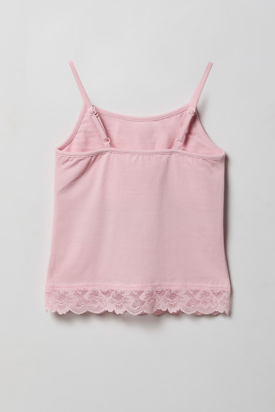 Alt View 2. Girls Lace Cami - Pink