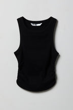 Girls Ribbed Side Cinched Tank
