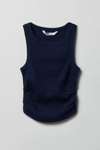 Girls Ribbed Side Cinched Tank