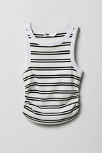 Girls Ribbed Side Cinched Tank