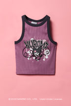 Kuromi™ Girls Ribbed Ringer Tank