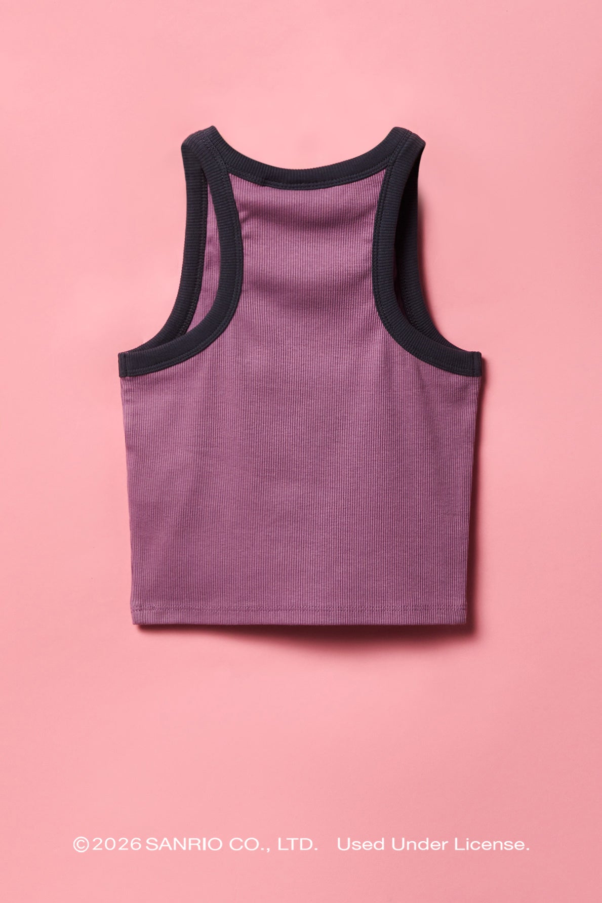 Alt View 2. Kuromi™ Girls Ribbed Ringer Tank - Lilac