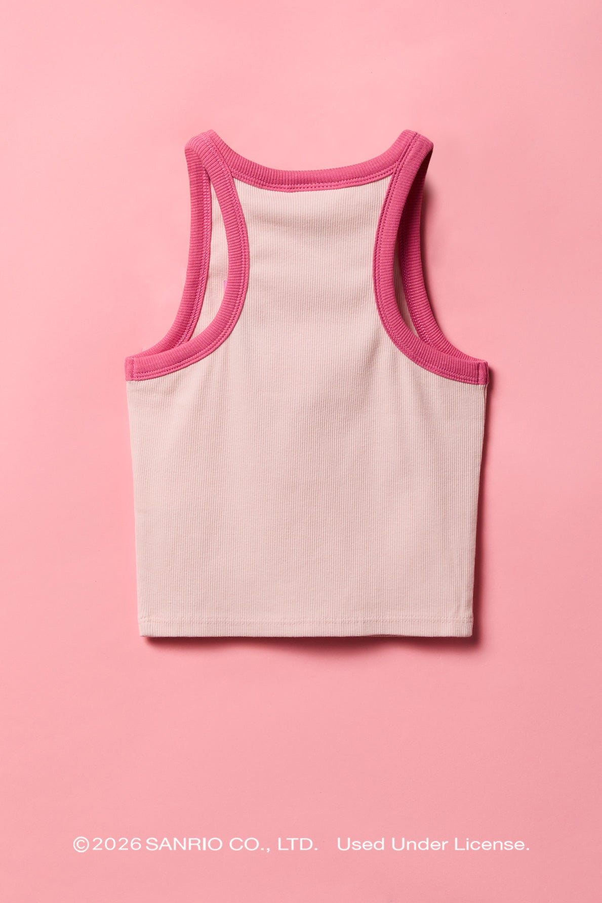Alt View 2. My Melody™ Girls Ribbed Ringer Tank - Pink