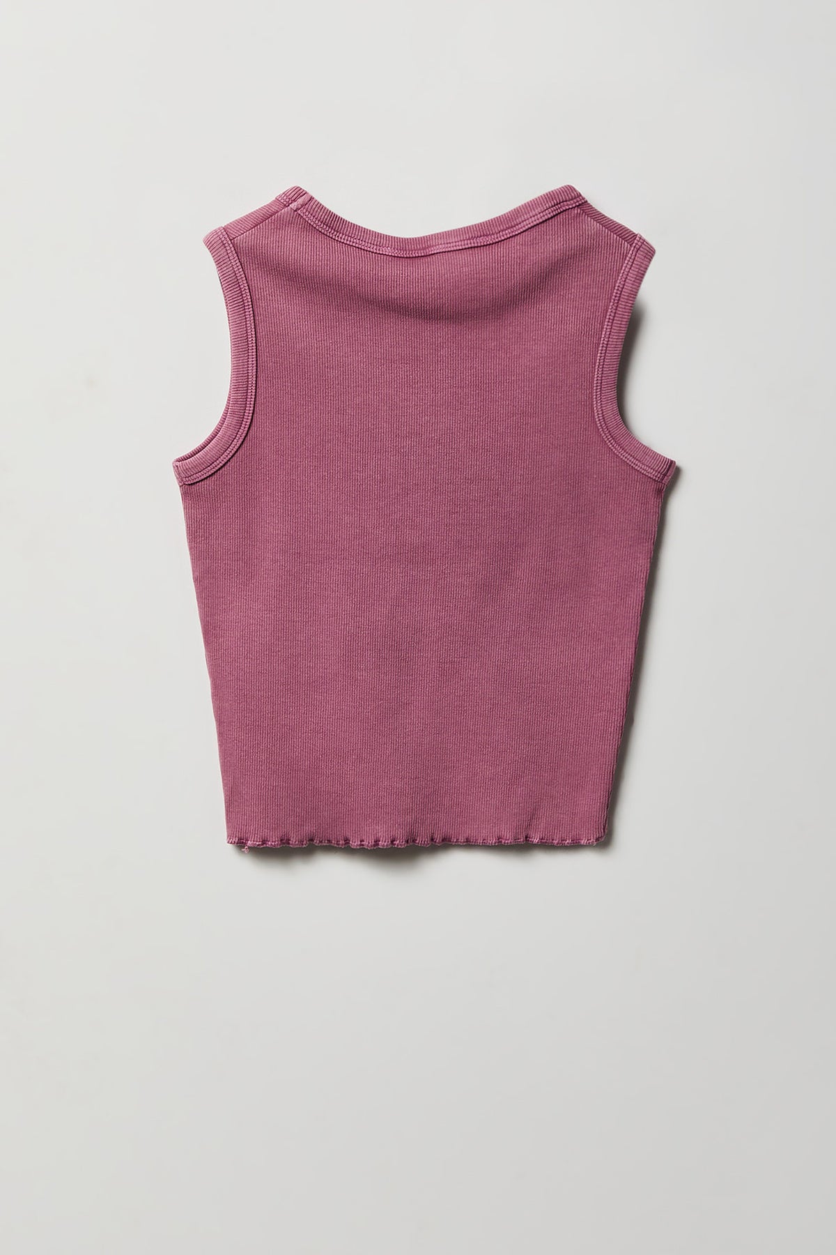 Alt View 2. Girls Studded Washed Ribbed Tank - Pink