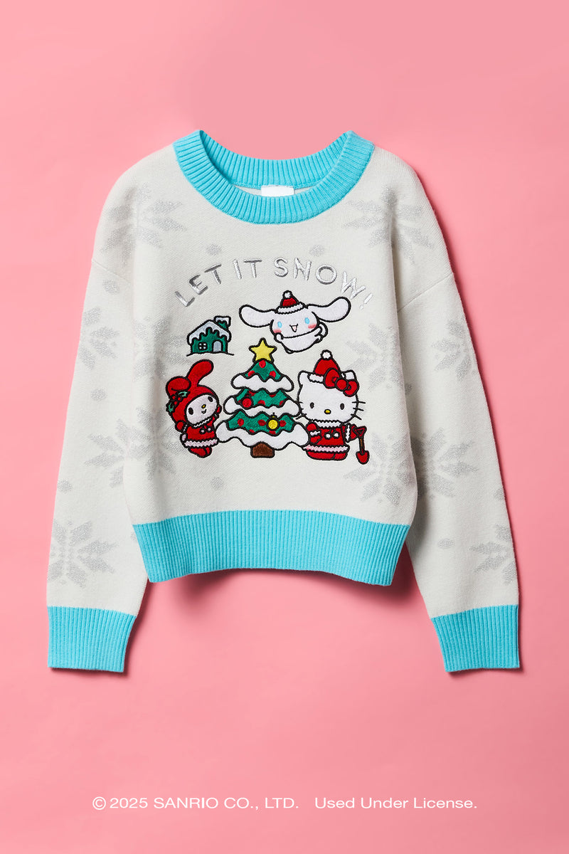 Chandail de Noël à imprimé Hello Kitty® and Friends pour fille