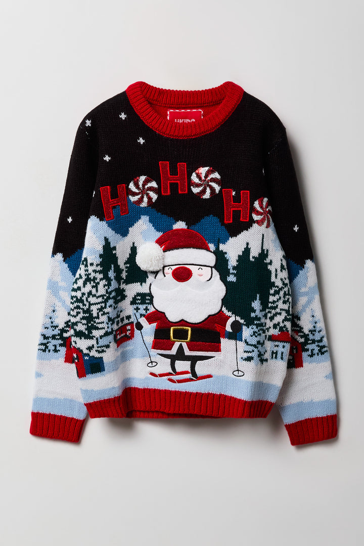 Chandail de Noël pelucheux à paillettes pour fille