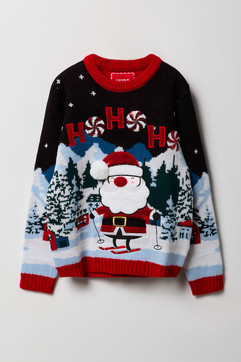 Chandail de Noël pelucheux à paillettes pour fille