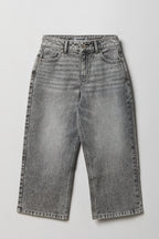 Girls Mid Rise Super Baggy Jean