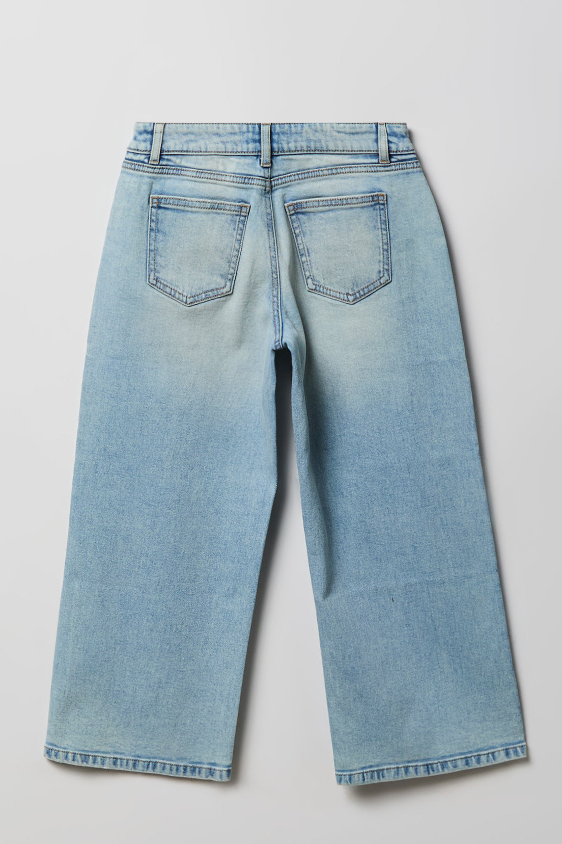Vue alternative 2. Jean super baggy mi-taille extensible pour fille