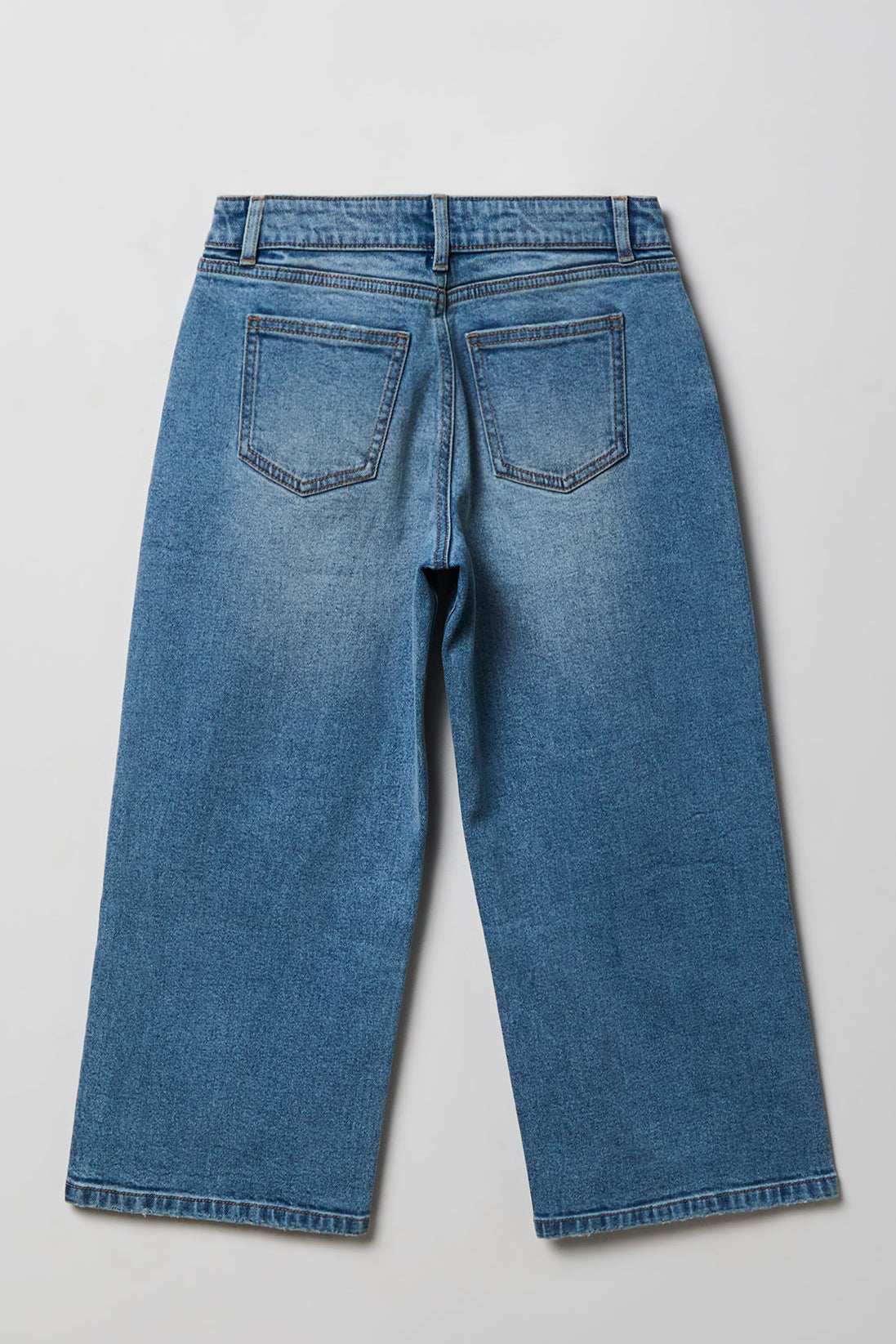 Vue alternative 2. Jean super baggy mi-taille extensible pour fille