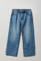 Jean baggy à taille basse moyen pour fille