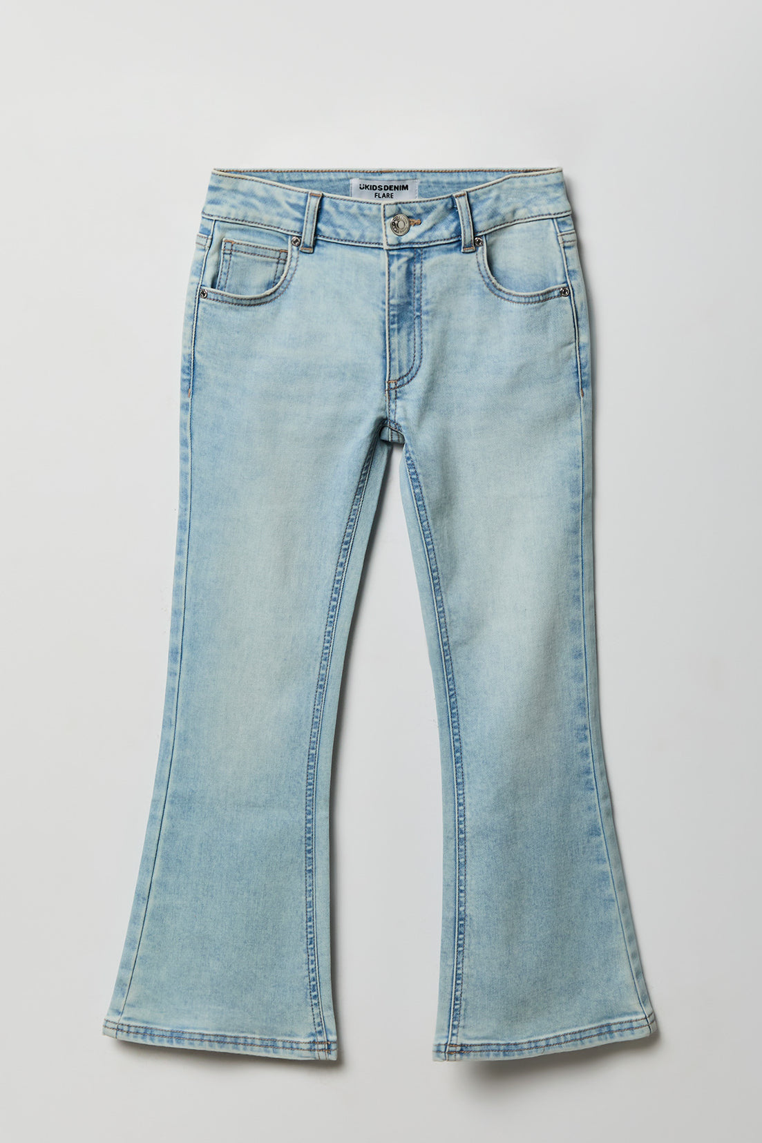 Girls Flare Jean - Light Denim Blue