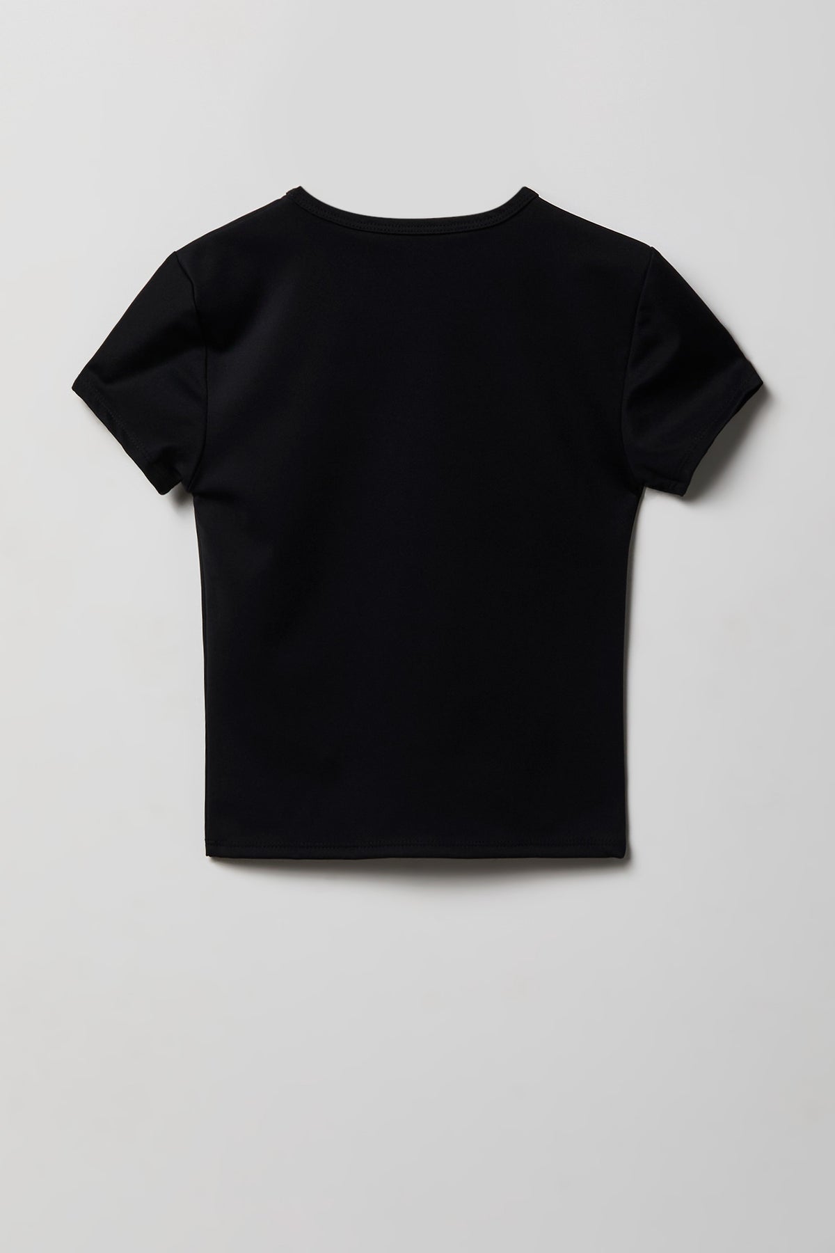 Alt View 2. Girls Luxe Heavy Contour T-Shirt - Black