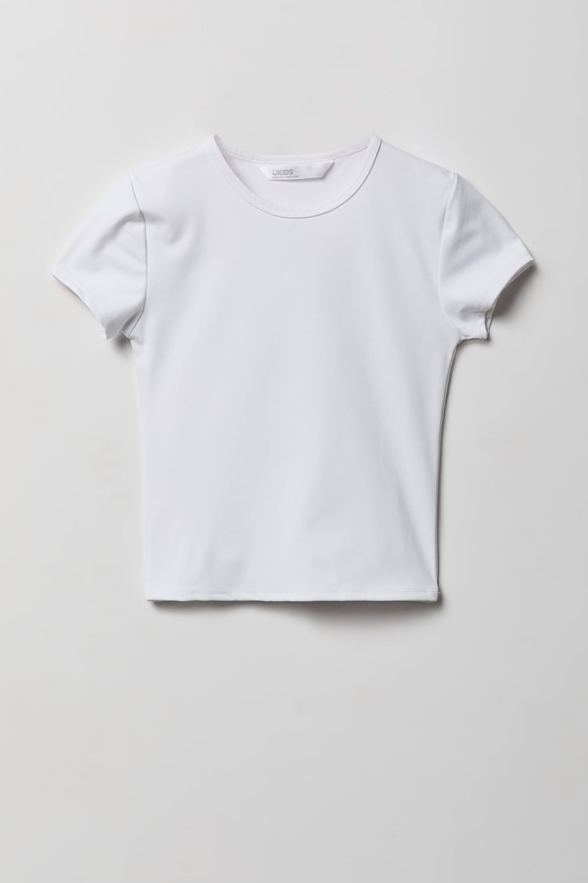 Girls Luxe Heavy Contour T-Shirt - White