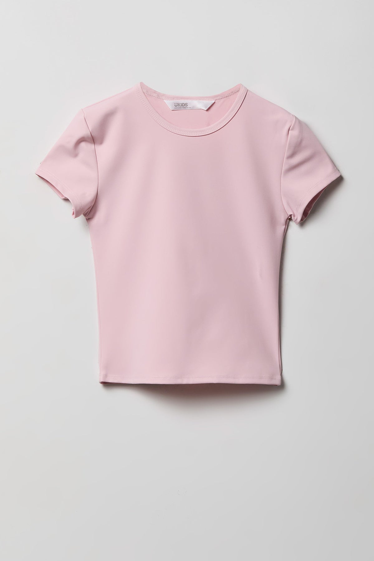 Girls Luxe Heavy Contour T-Shirt - Pink