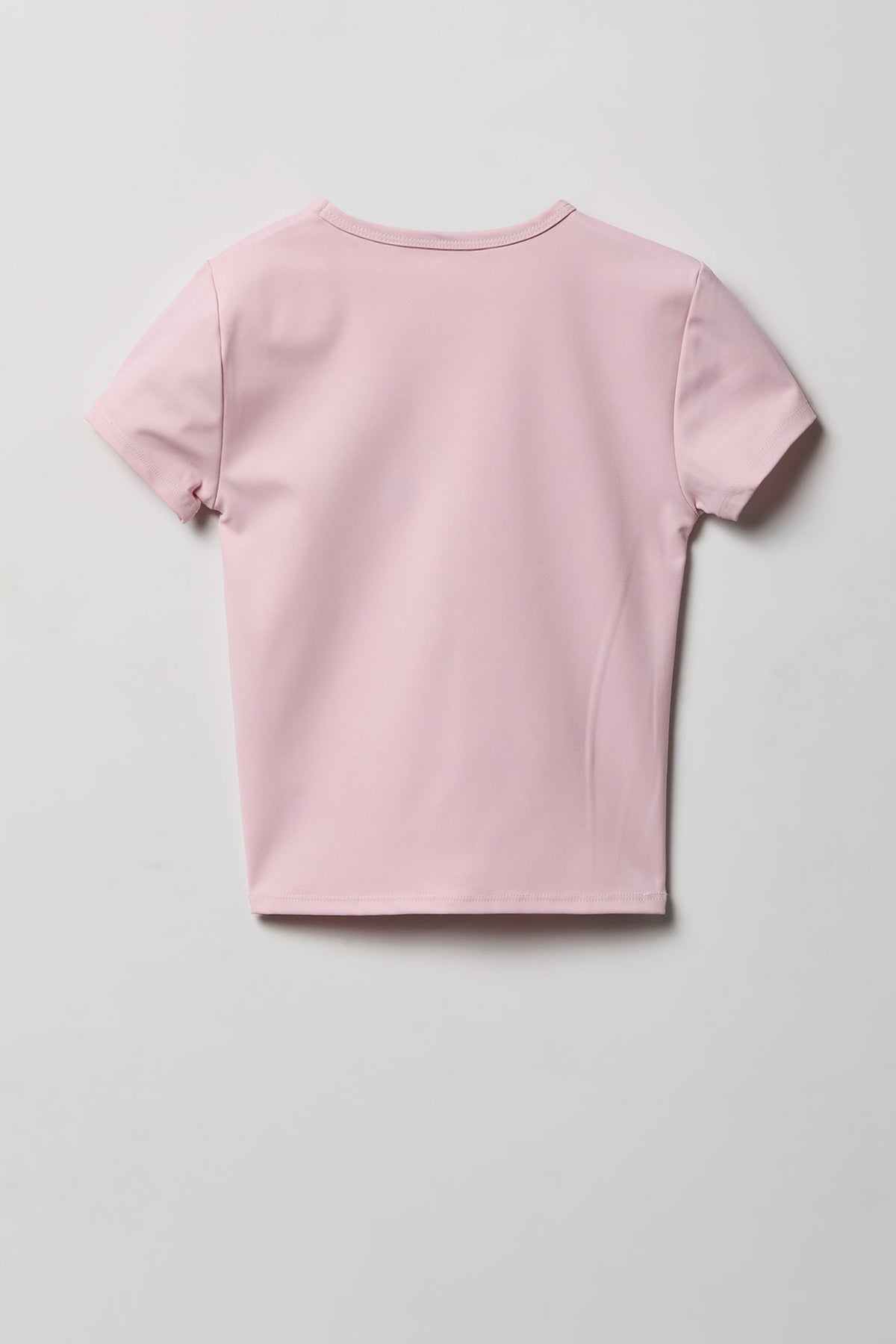 Alt View 2. Girls Luxe Heavy Contour T-Shirt - Pink