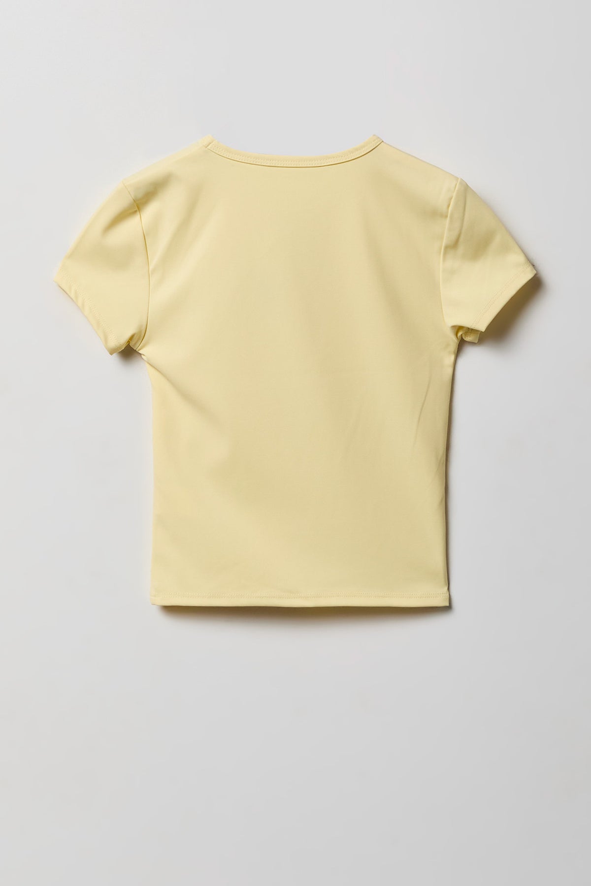 Alt View 2. Girls Luxe Heavy Contour T-Shirt - Yellow