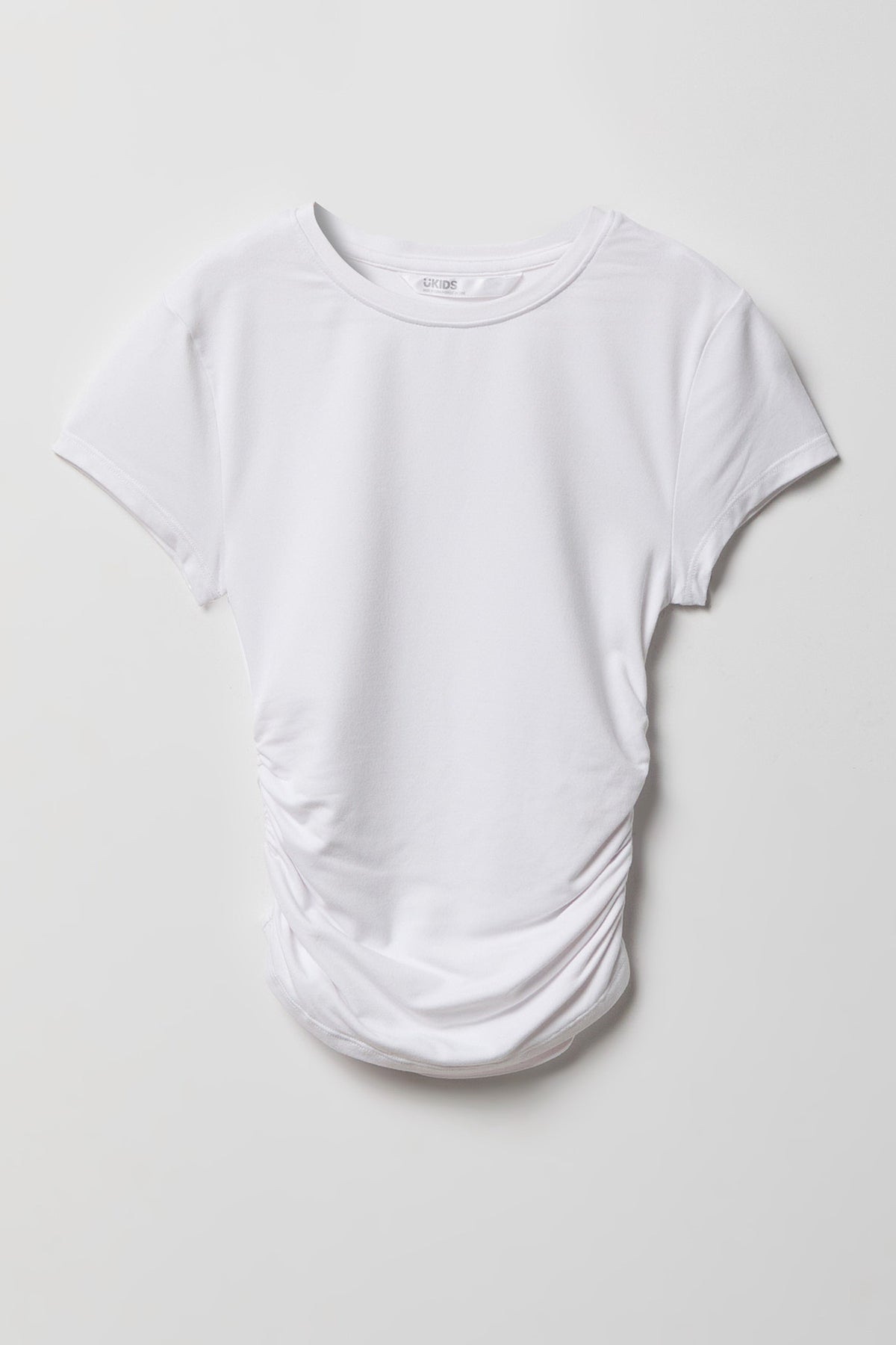 T-shirt profilé cintré en tissu lourd de luxe pour fille