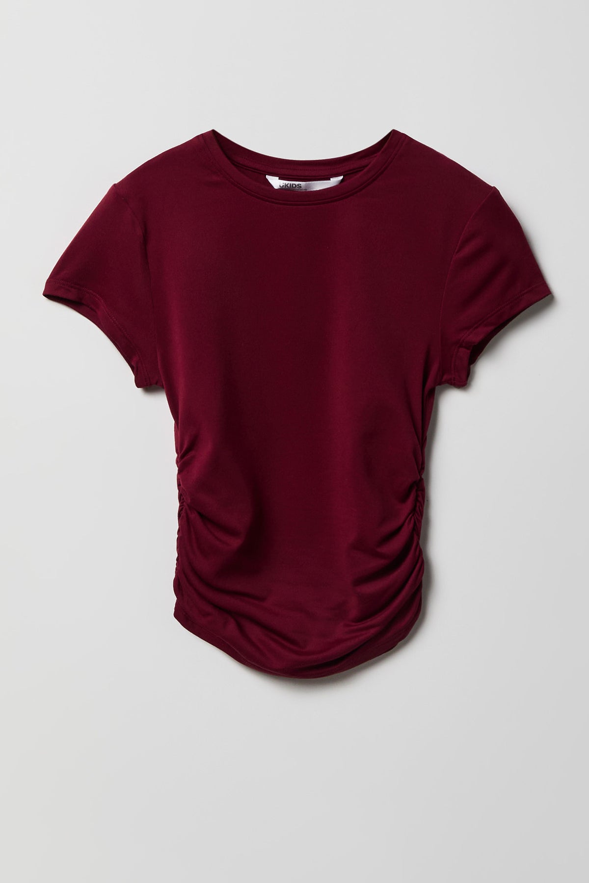 T-shirt profilé cintré en tissu lourd de luxe pour fille