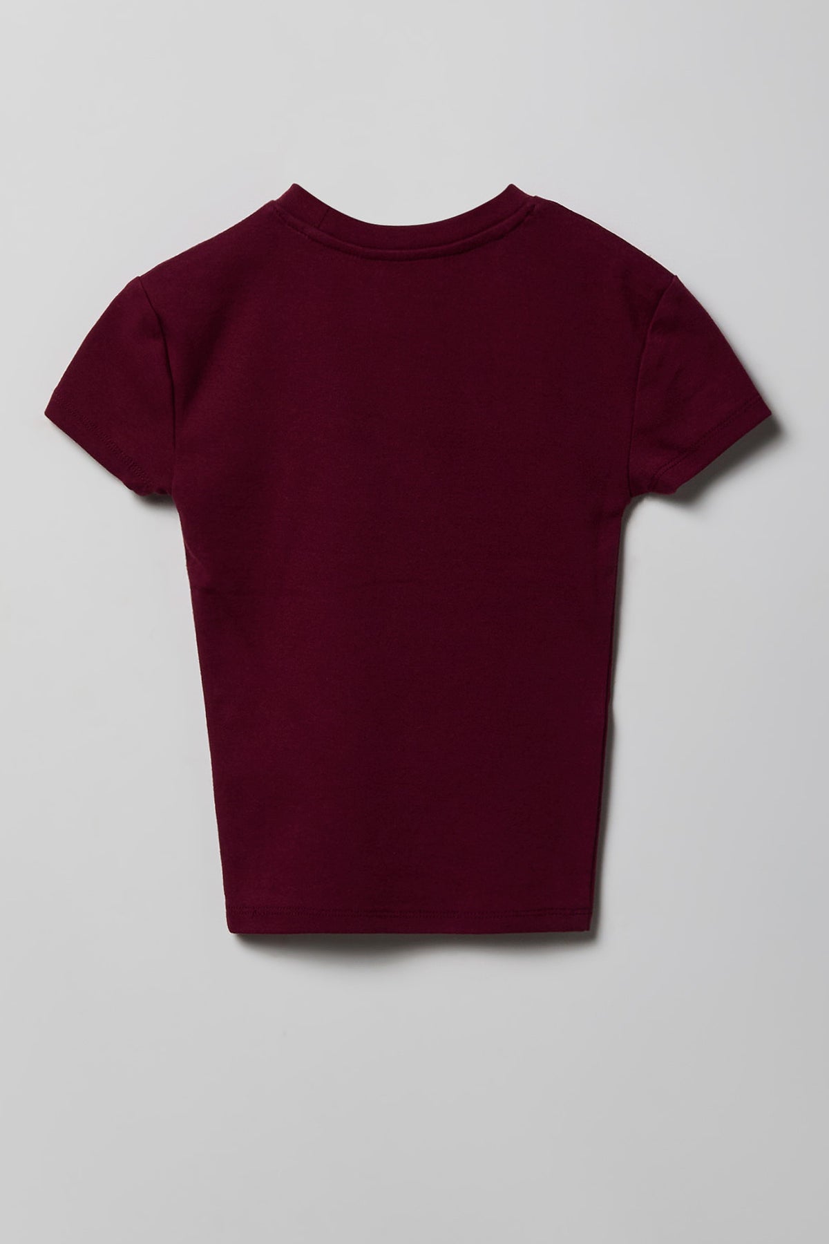 Alt View 2. Girls Classic T-Shirt - Burgundy