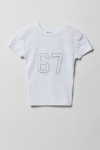 Girls Embellished Graphic T-Shirt