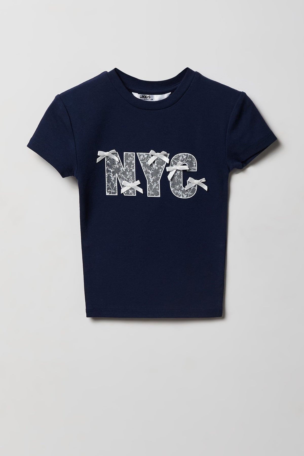 T-shirt imprimé avec garnitues pour fille