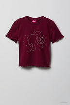 Barbie™ Girls Rhinestone Ribbed T-Shirt