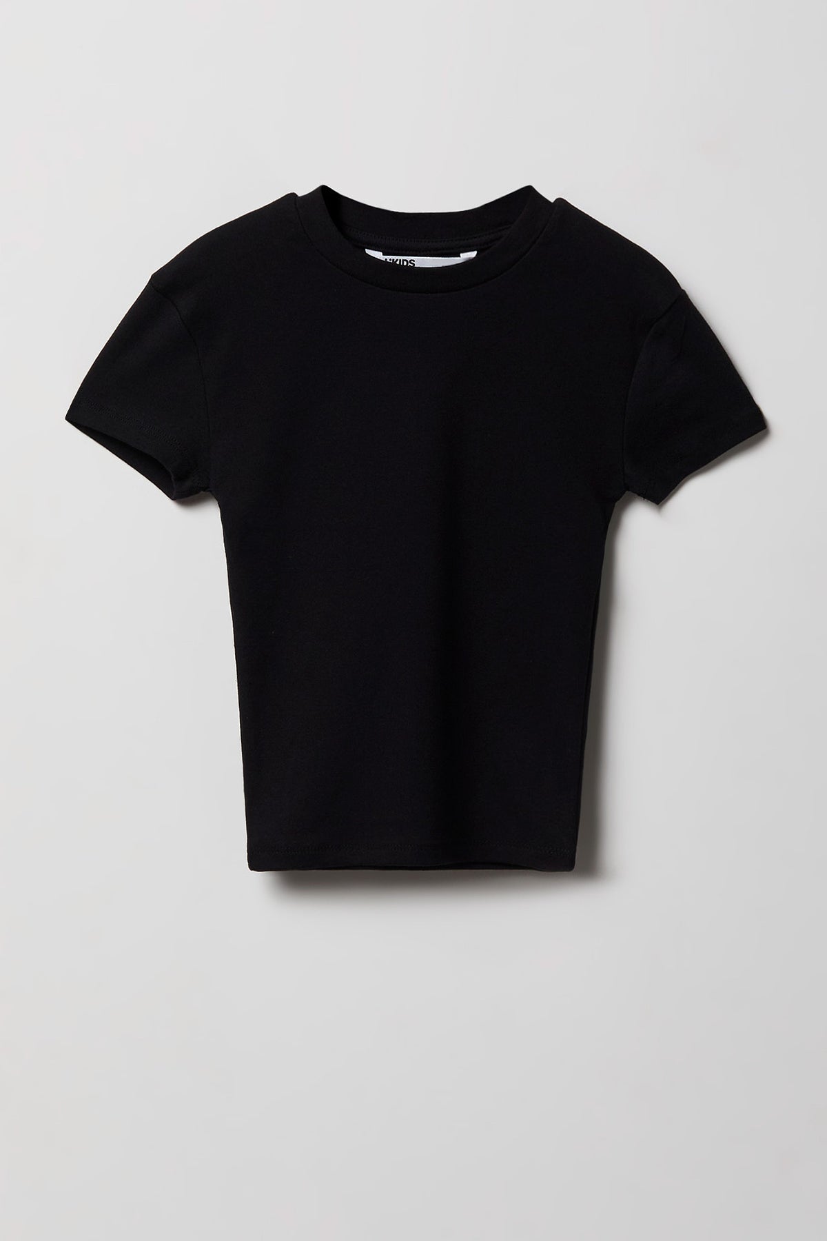 Girls Classic Crewneck T-Shirt - Black