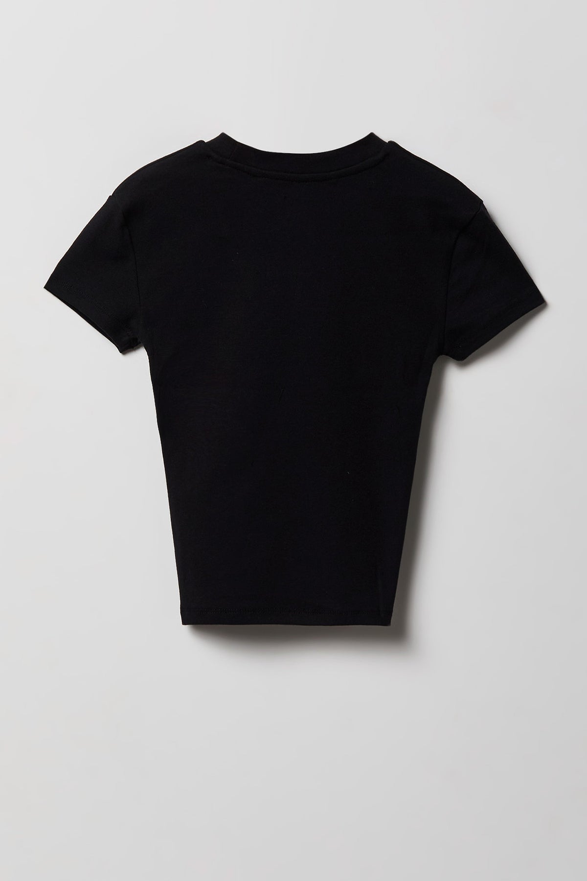 Alt View 2. Girls Classic Crewneck T-Shirt - Black