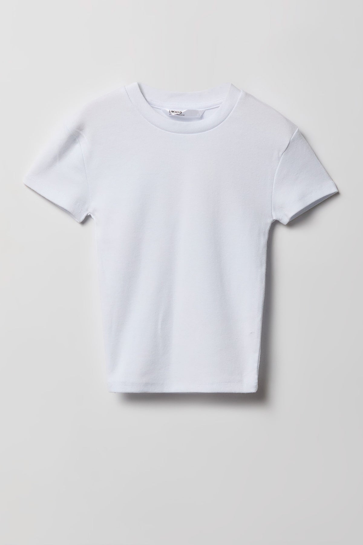 Girls Classic Crewneck T-Shirt - White
