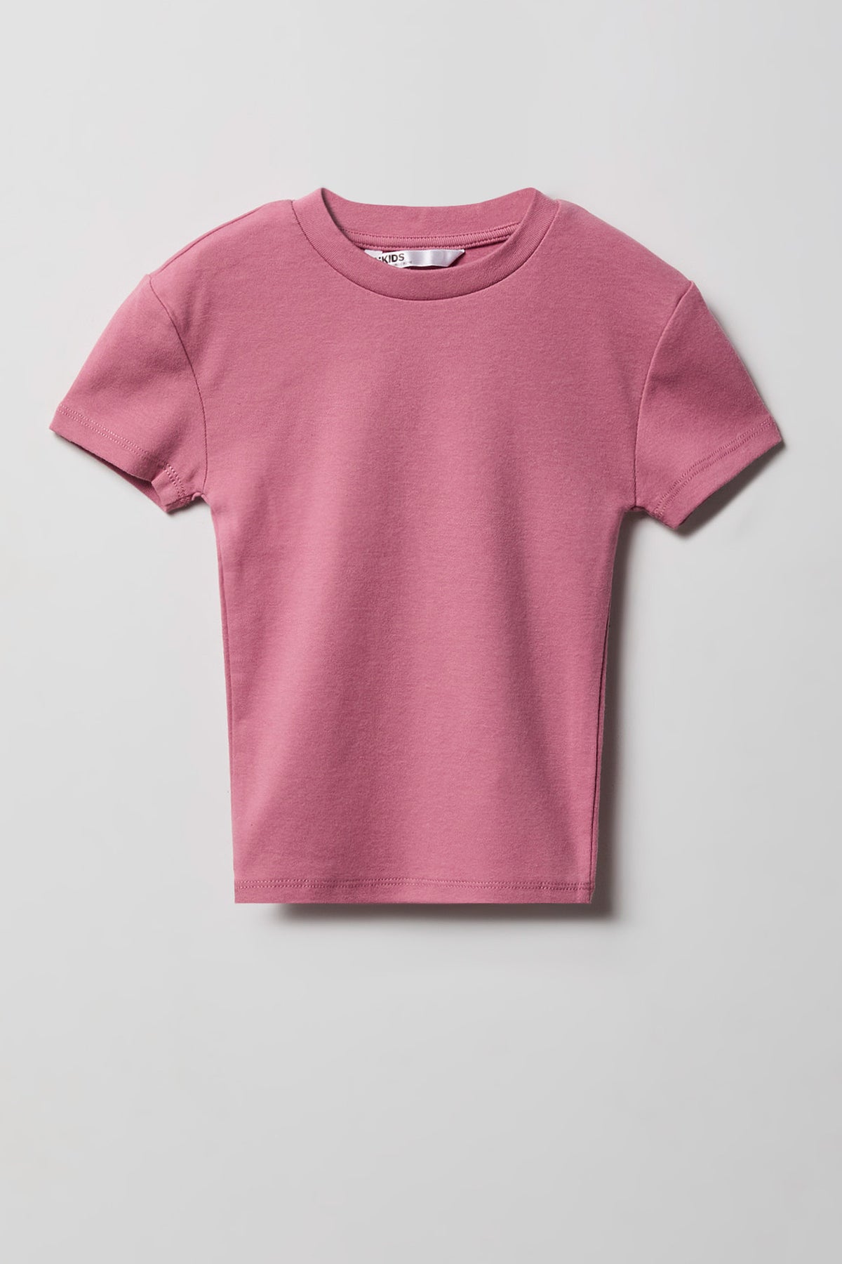Girls Classic Crewneck T-Shirt - Mauve