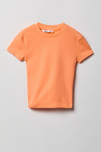 T-shirt ras du cou classique pour fille