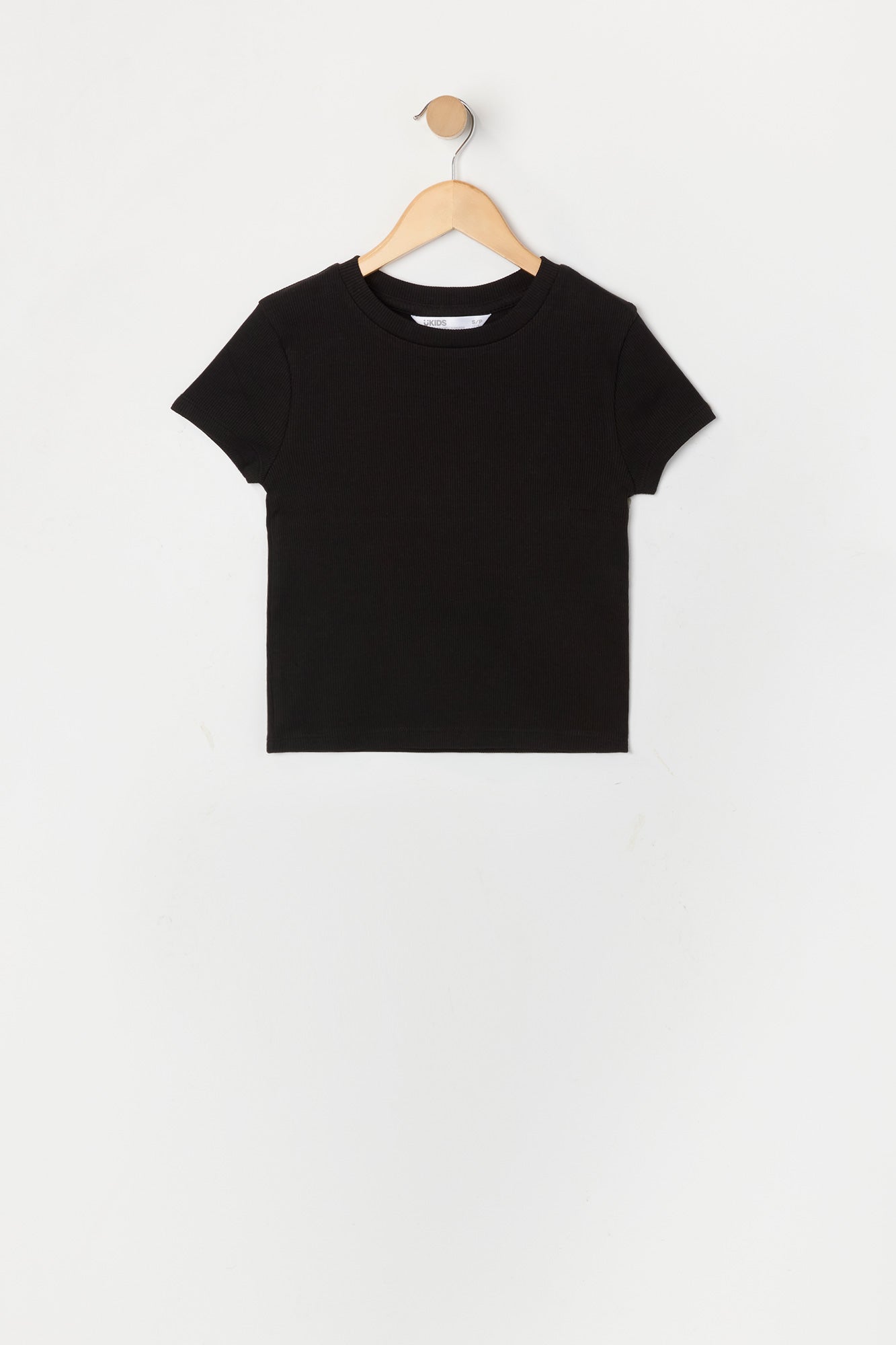 Girls Ribbed Baby T-Shirt